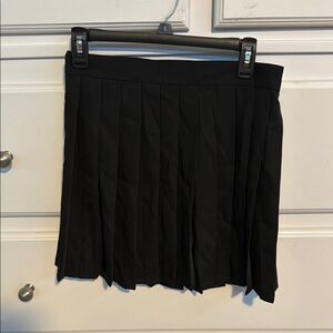 Classic Black Pleated Skirt